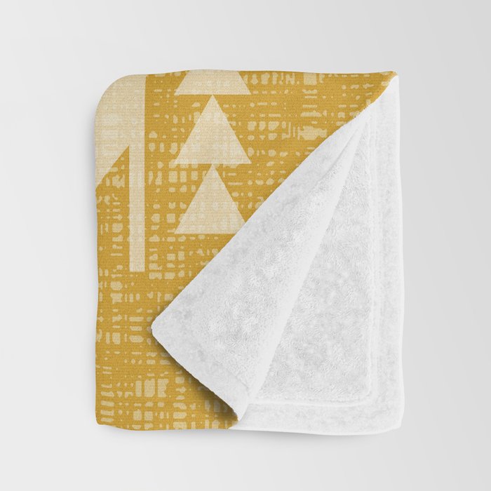 Southwestern Pattern 136 Yellow Throw Blanket Gallery Image 3