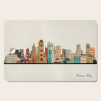 kansas city skyline Cutting Board Gallery Image 1