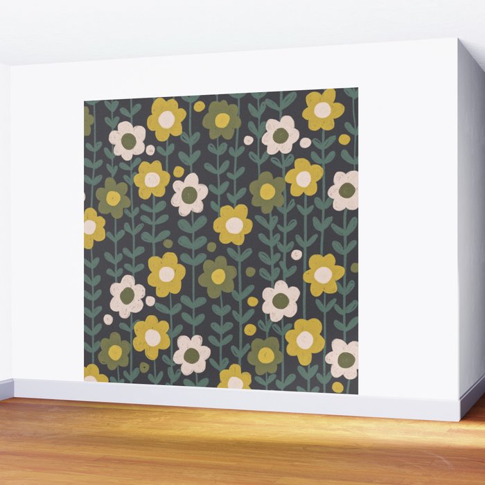 Dark green Wall Mural Gallery Image 2