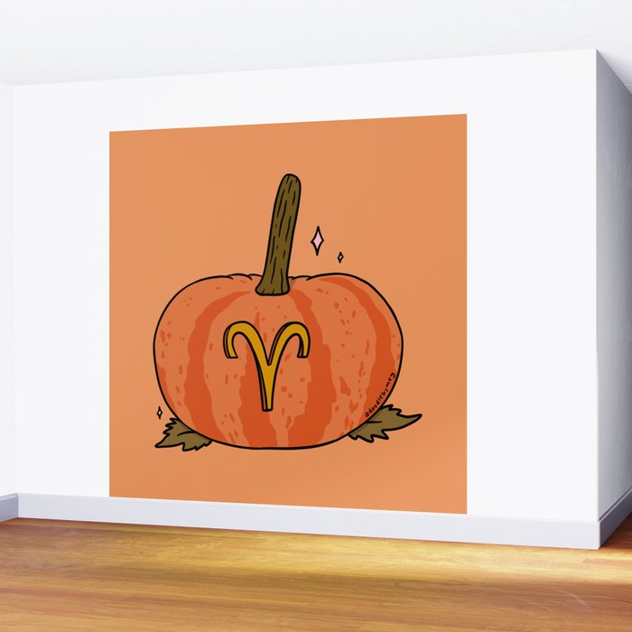 Aries Pumpkin Wall Mural Gallery Image 2