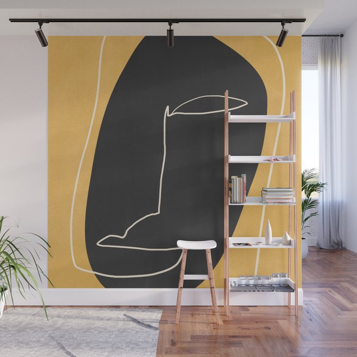 Abstract Face 10 Wall Mural Gallery Image 1