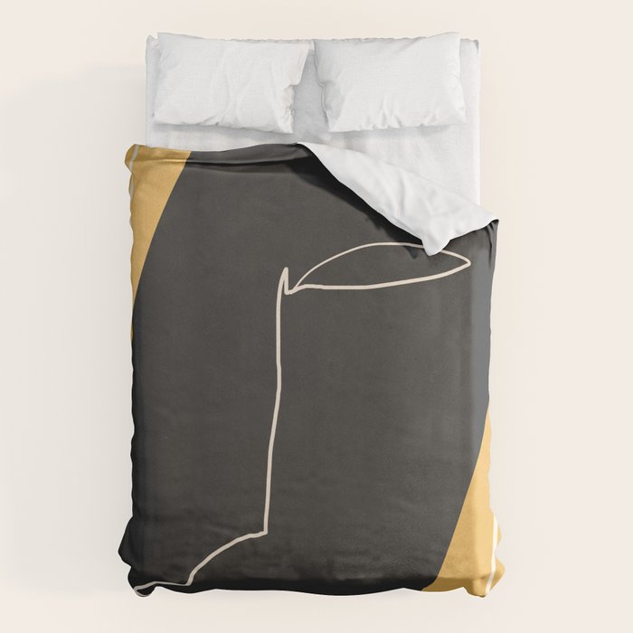 Abstract Face 10 Duvet Cover Gallery Image 1