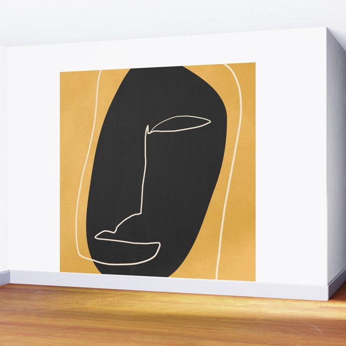Abstract Face 10 Wall Mural Gallery Image 2