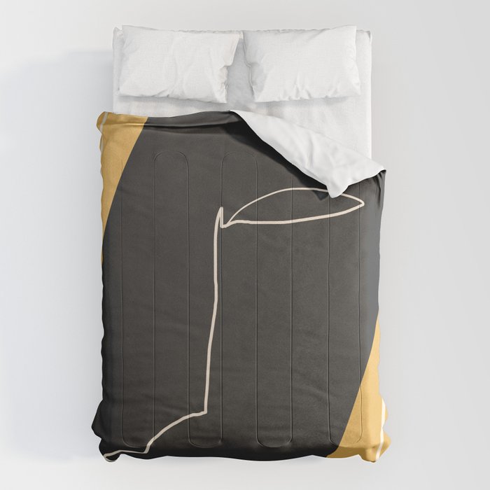 Abstract Face 10 Comforter Gallery Image 1