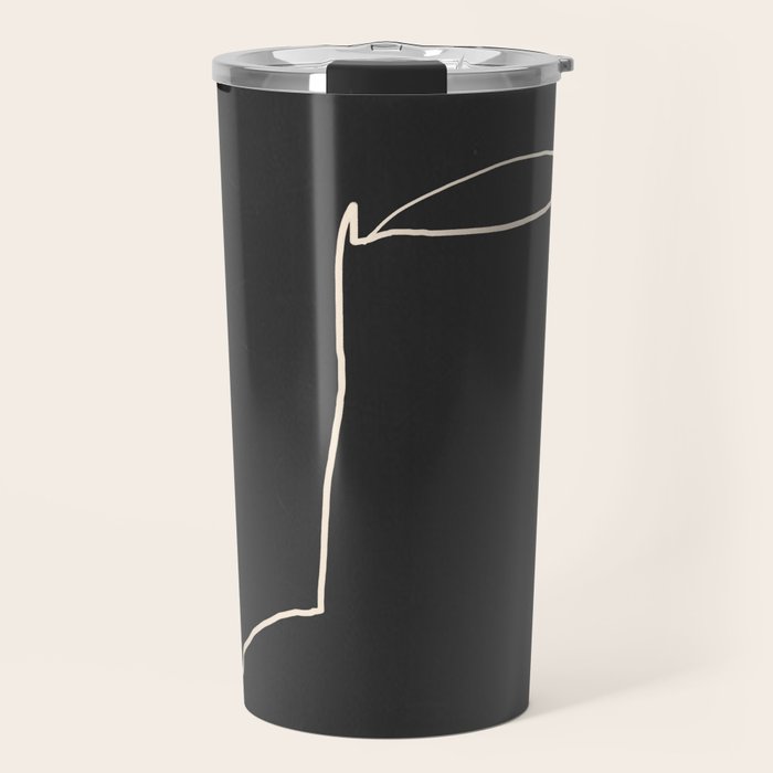 Abstract Face 10 Travel Mug Gallery Image 1