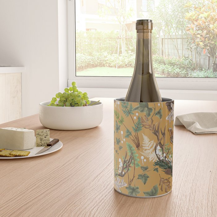 Bohemian Leafy Forest Wine Chiller Gallery Image 4