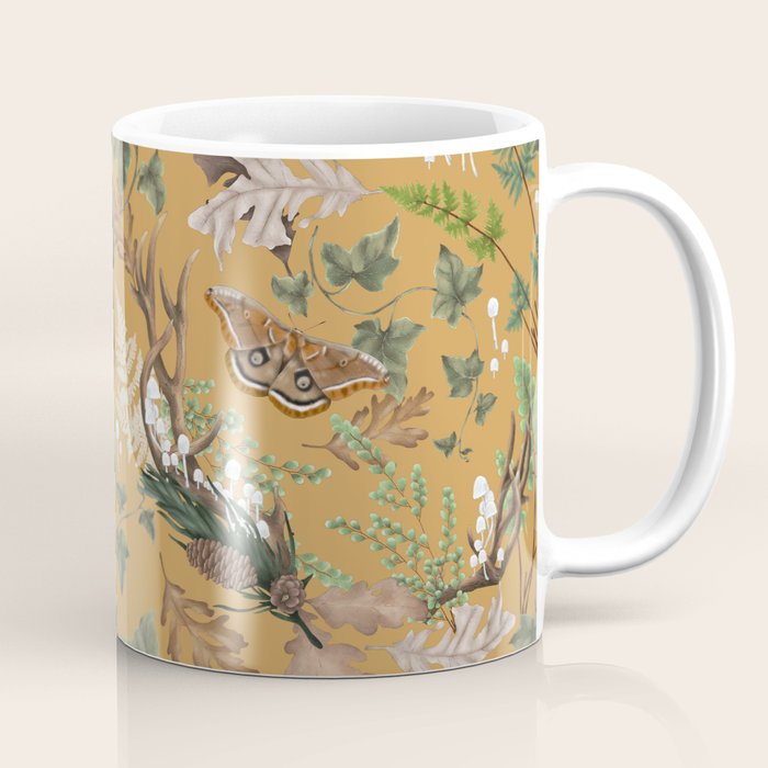 Bohemian Leafy Forest Coffee Mug Gallery Image 1