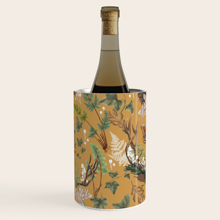 Bohemian Leafy Forest Wine Chiller Gallery Image 1