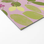 Summer Leaves and Berries on Pink Welcome Mat Gallery Image 2