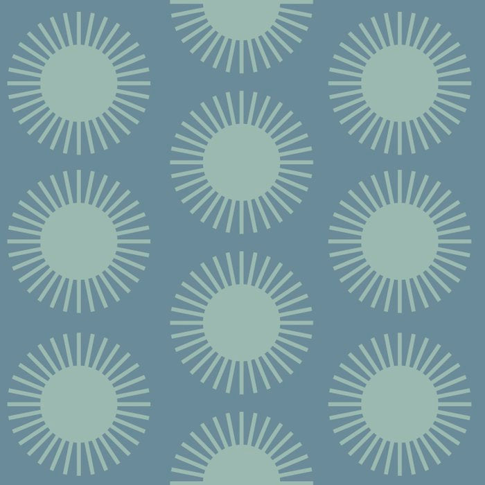 Boho Summer Sun Pattern V Neutral Blue Sage Green Coffee Mug Gallery Image 2