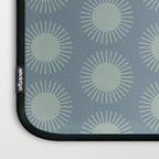 Boho Summer Sun Pattern V Neutral Blue Sage Green Laptop Sleeve Gallery Image 3