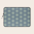 Boho Summer Sun Pattern V Neutral Blue Sage Green Laptop Sleeve Gallery Image 1
