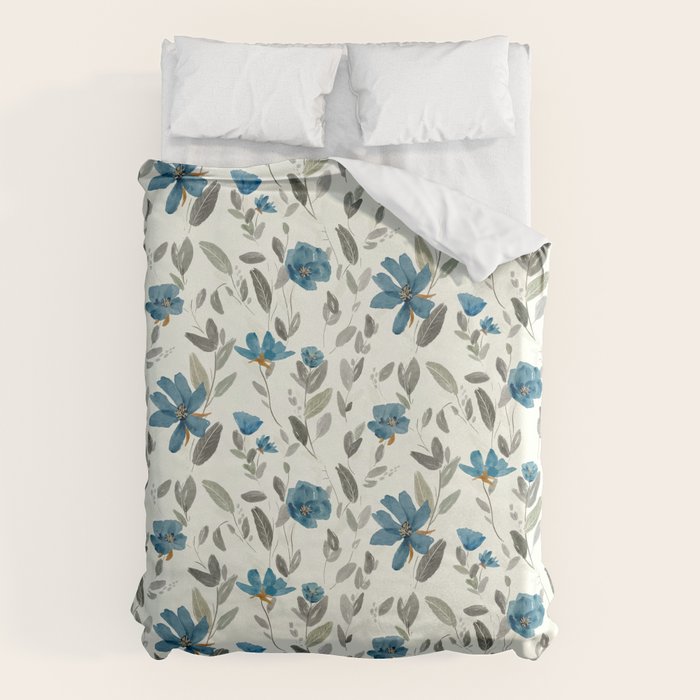 Happy Blues  Duvet Cover Gallery Image 1