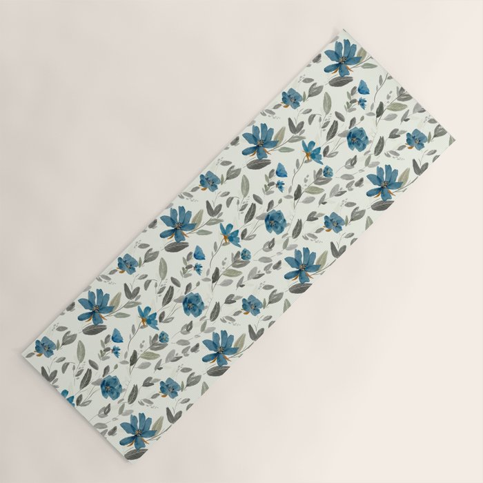 Happy Blues  Yoga Mat Gallery Image 1