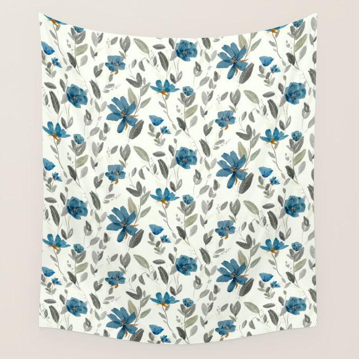 Happy Blues  Wall Tapestry Gallery Image 1