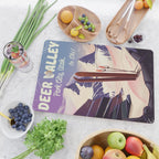 Deer Valley, park city, Utah, ski poster print. Cutting Board Gallery Image 2