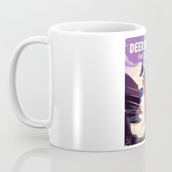Deer Valley, park city, Utah, ski poster print. Coffee Mug Gallery Image 3