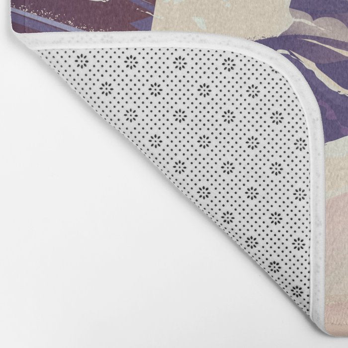 Deer Valley, park city, Utah, ski poster print. Bath Mat Gallery Image 2