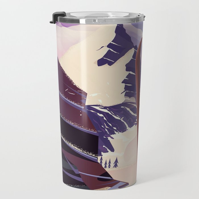 Deer Valley, park city, Utah, ski poster print. Travel Mug Gallery Image 3