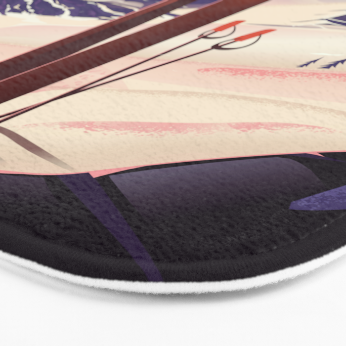 Deer Valley, park city, Utah, ski poster print. Bath Mat Gallery Image 3