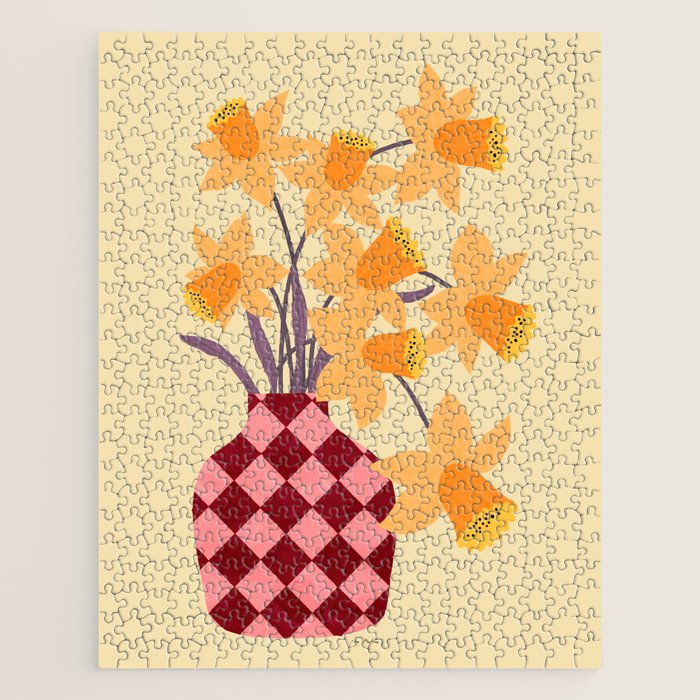 Daffodils and vase Jigsaw Puzzle Gallery Image 1