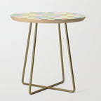 Retro Colorful Checkered Pattern II Side Table Gallery Image 1