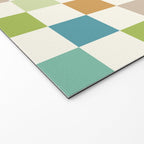 Retro Colorful Checkered Pattern II Welcome Mat Gallery Image 2
