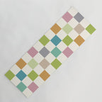 Retro Colorful Checkered Pattern II Yoga Mat Gallery Image 1