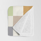 Retro Colorful Checkered Pattern II Throw Blanket Gallery Image 3