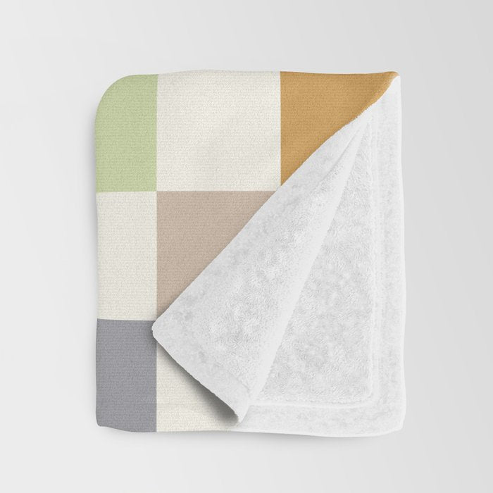 Retro Colorful Checkered Pattern II Throw Blanket Gallery Image 3