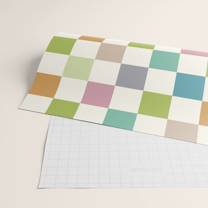 Retro Colorful Checkered Pattern II Wrapping Paper Gallery Image 2