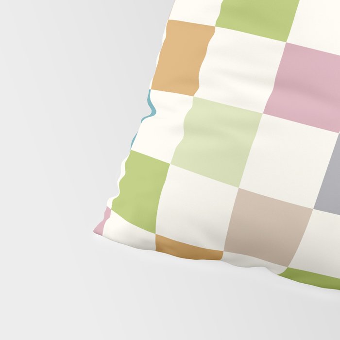 Retro Colorful Checkered Pattern II Pillow Sham Gallery Image 4