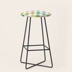 Retro Colorful Checkered Pattern II Stool Gallery Image 1