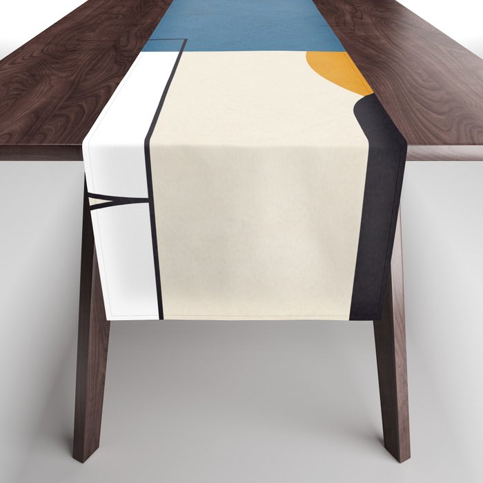Colorful Shape Geometry 04 Table Runner Gallery Image 1