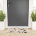 Abstract Minimal Line V Welcome Mat Gallery Image 3