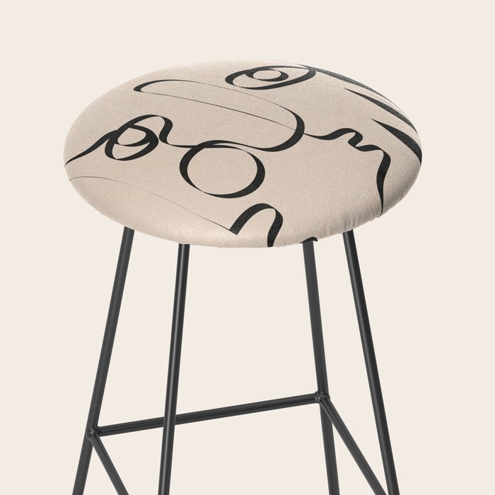 Abstract Minimal Line V Stool Gallery Image 2