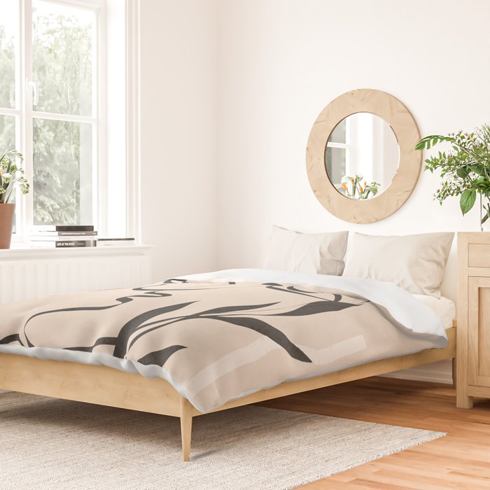 Abstract Minimal Line V Duvet Cover Gallery Image 2