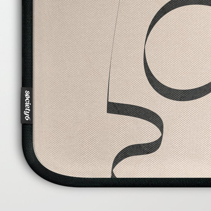 Abstract Minimal Line V Laptop Sleeve Gallery Image 3
