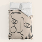 Abstract Minimal Line V Duvet Cover Gallery Image 6