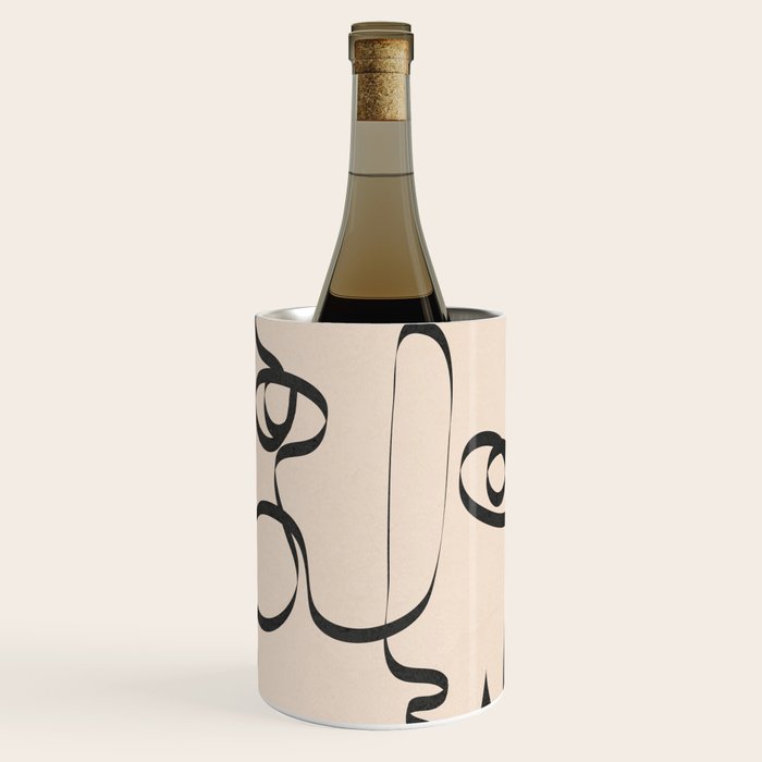Abstract Minimal Line V Wine Chiller Gallery Image 1