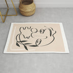 Abstract Minimal Line V Rug Gallery Image 1