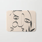 Abstract Minimal Line V Bath Mat Gallery Image 1