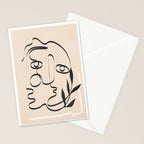 Abstract Minimal Line V Stationery Card Gallery Image 2