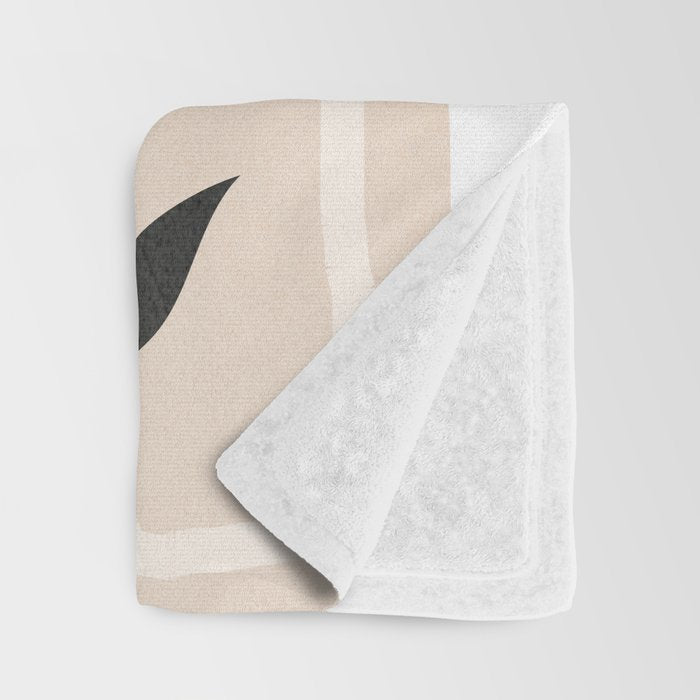 Abstract Minimal Line V Throw Blanket Gallery Image 3
