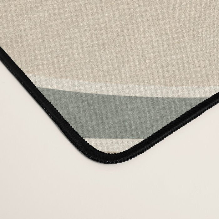 Neutral Soft Tones Modern Abstract Leaves Desk Mat Gallery Image 4
