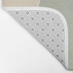 Neutral Soft Tones Modern Abstract Leaves Bath Mat Gallery Image 2