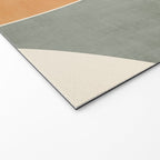 Neutral Soft Tones Modern Abstract Leaves Welcome Mat Gallery Image 2