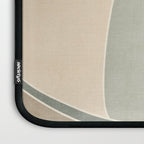 Neutral Soft Tones Modern Abstract Leaves Laptop Sleeve Gallery Image 3