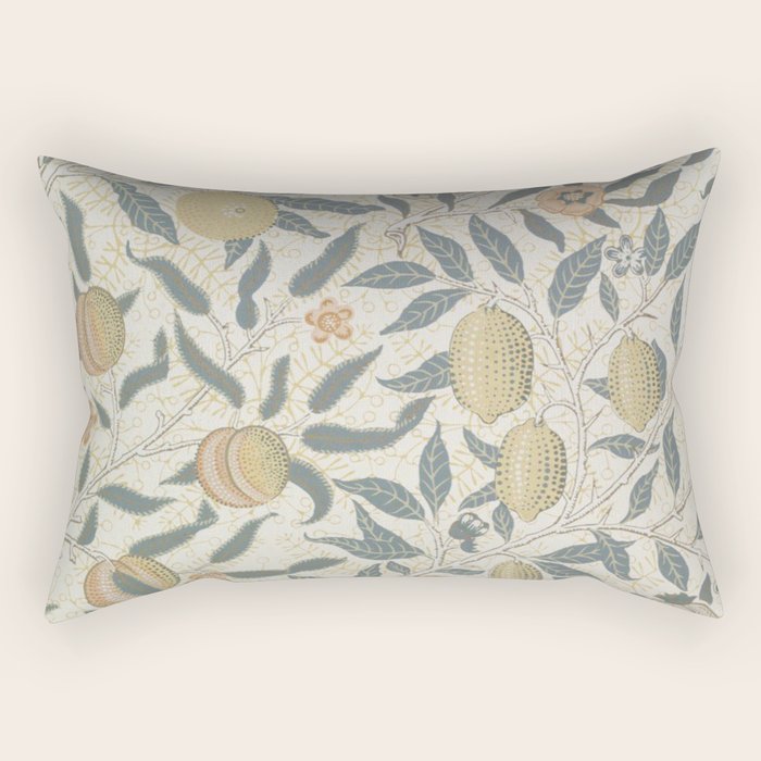 William Morris Pomegranate Fruit Pattern Rectangular Pillow Gallery Image 2