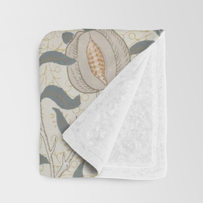 William Morris Pomegranate Fruit Pattern Throw Blanket Gallery Image 3